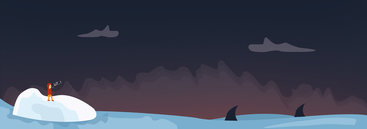 wild guanabana brochure, landscape illustration, travel adventure